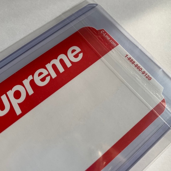 Lot of 2: Supreme Name Badge Stickers FW20 - Picture 5 of 5